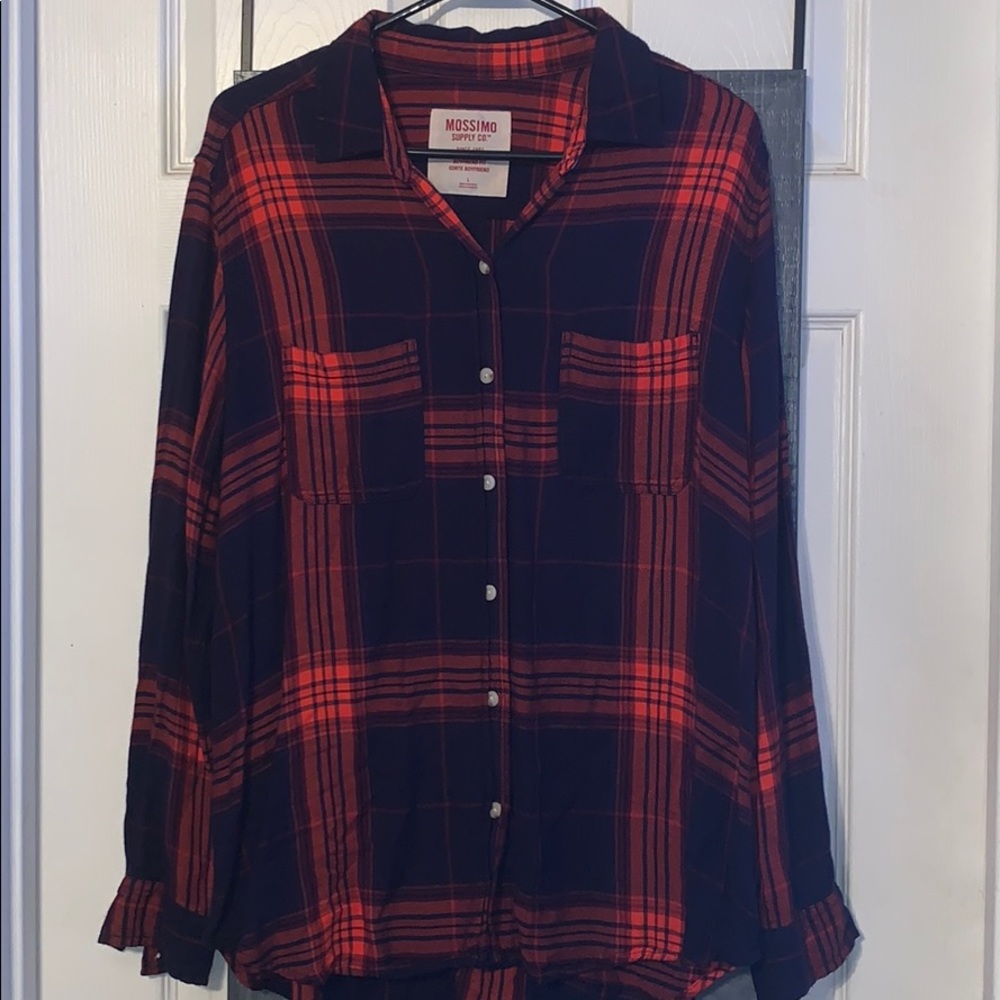 Mossimo plaid long sleeve shirt